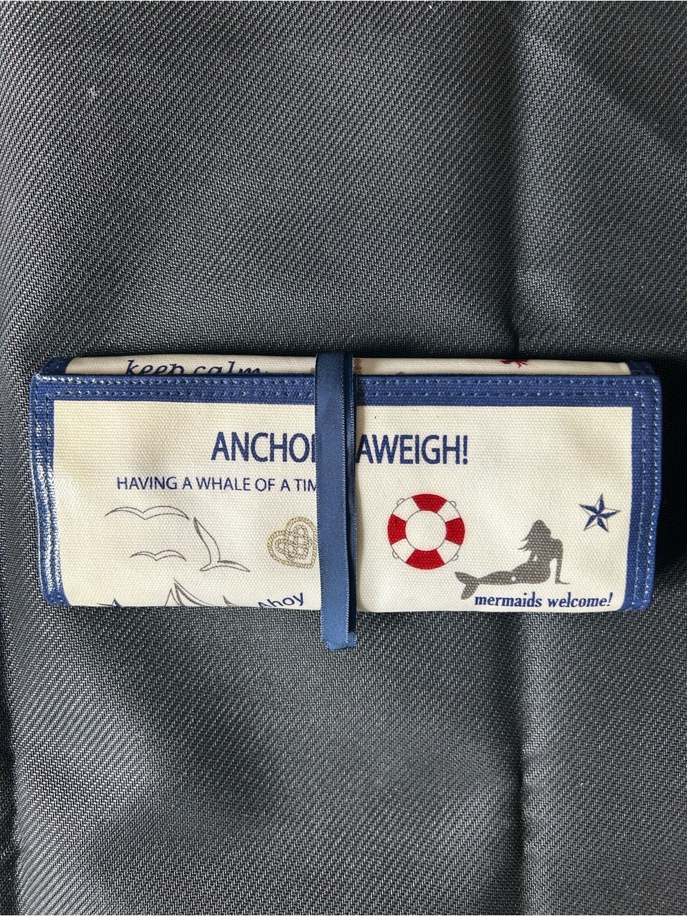 Brighton Seaside Chic Anchors Aweigh Travel Jewelry Roll